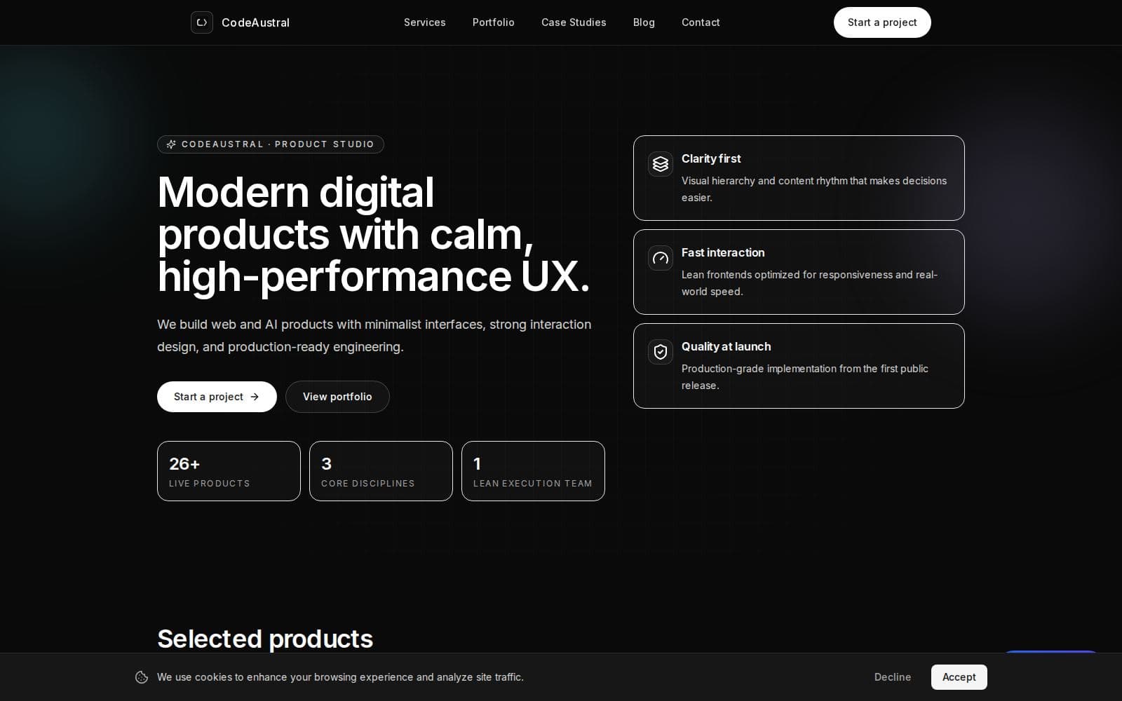 Code Austral Portfolio cover