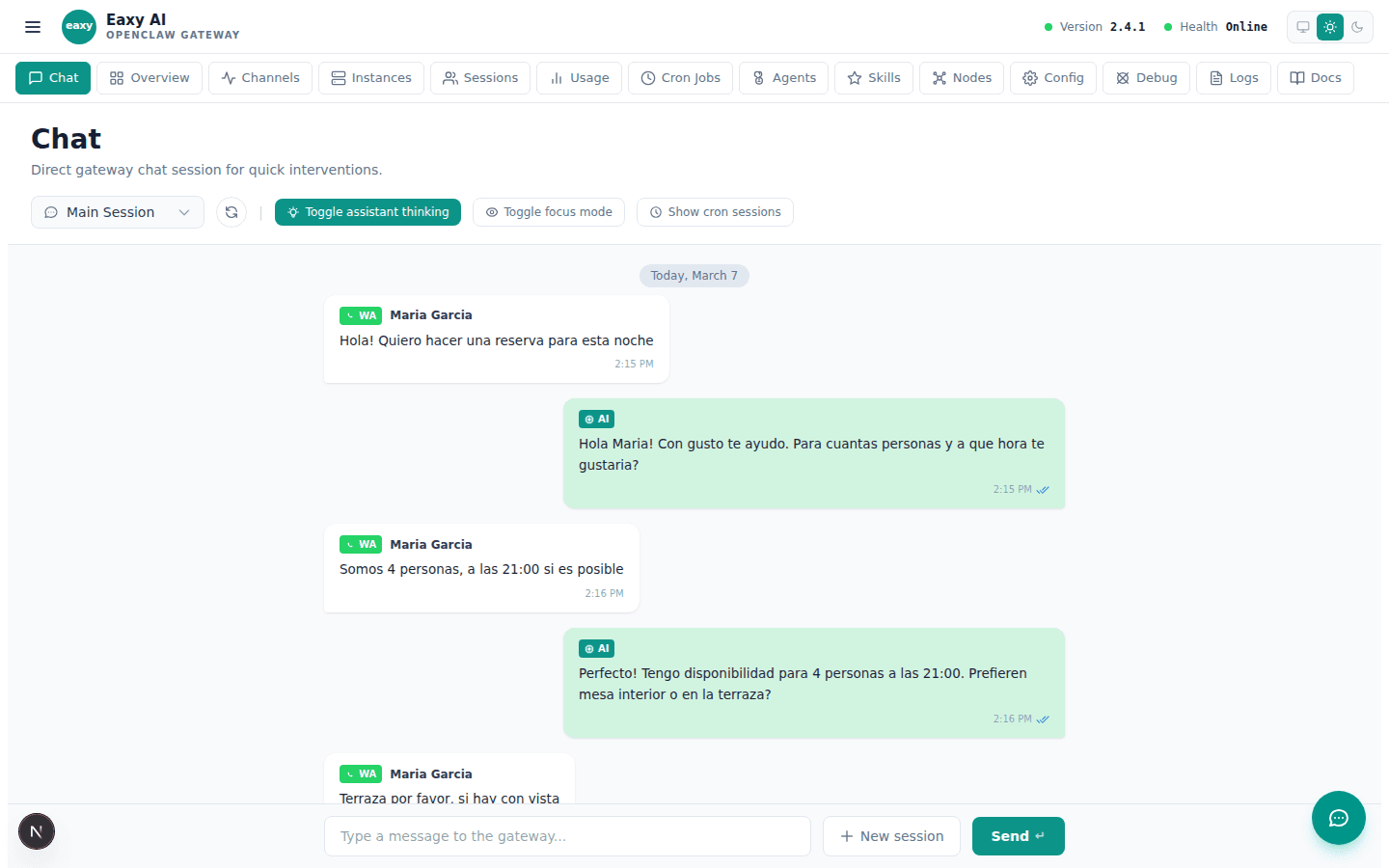 Eaxy Chat