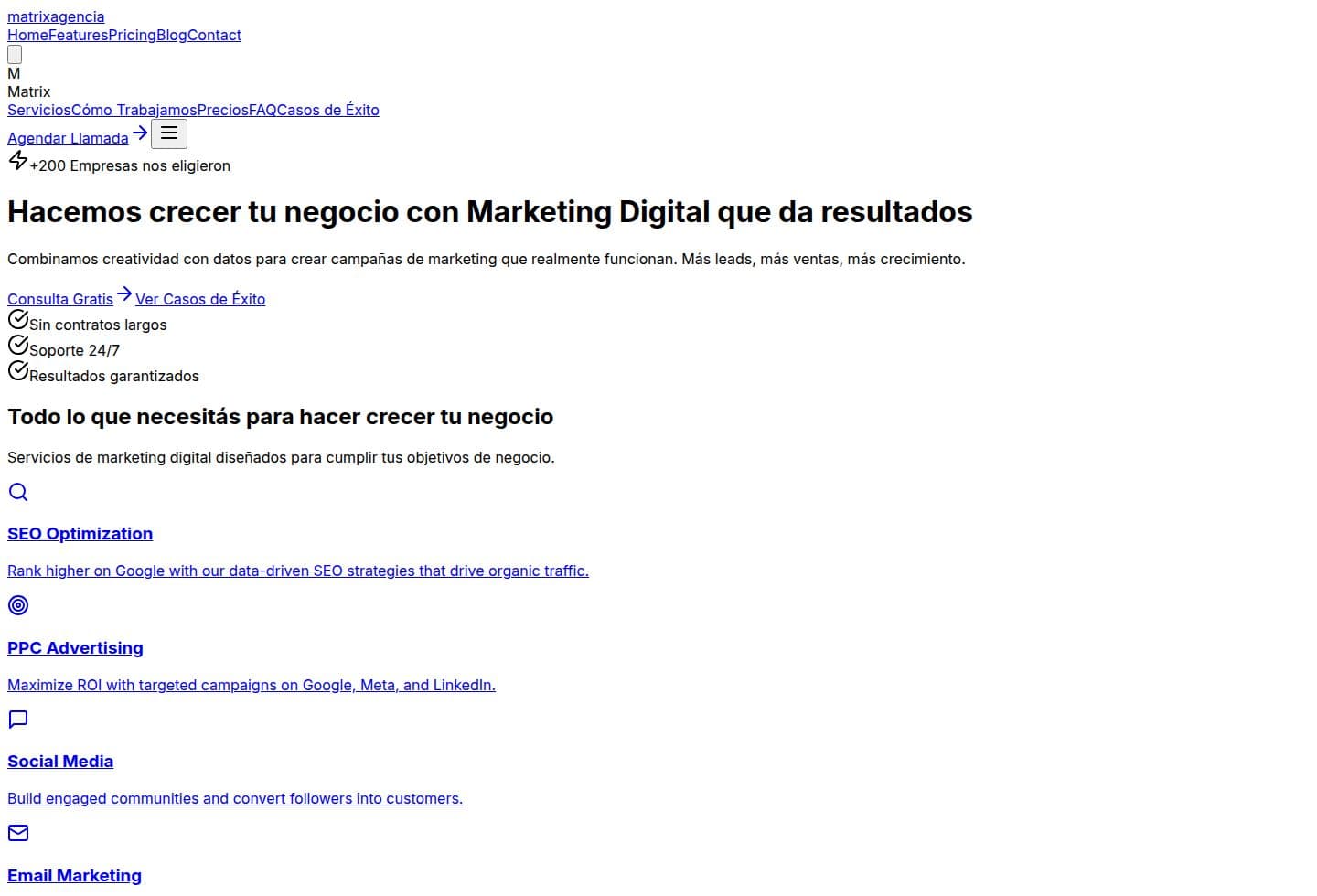 MATRIX Agencia Live product capture
