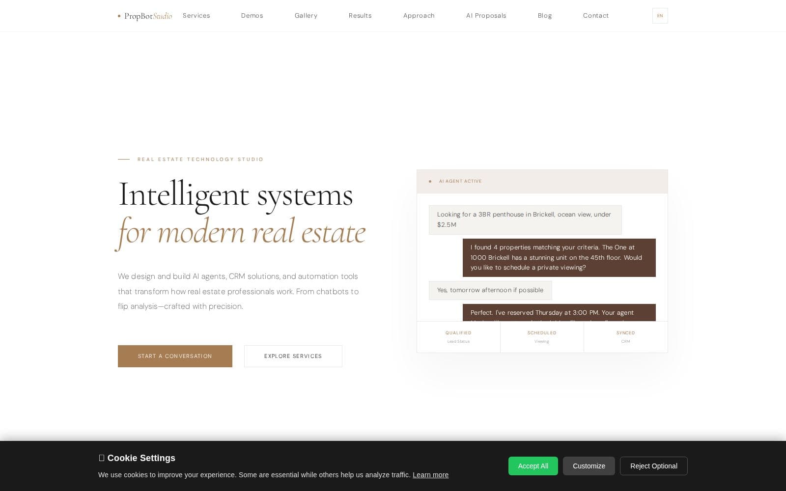 PropBot Studio Portfolio cover
