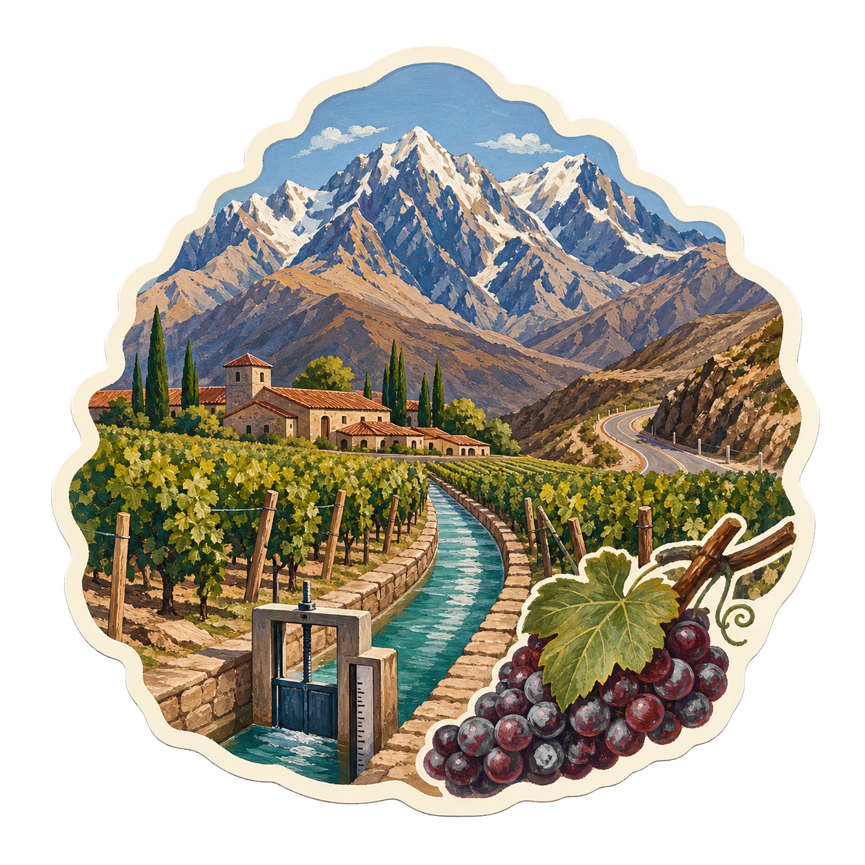 Sticker generado de Mendoza
