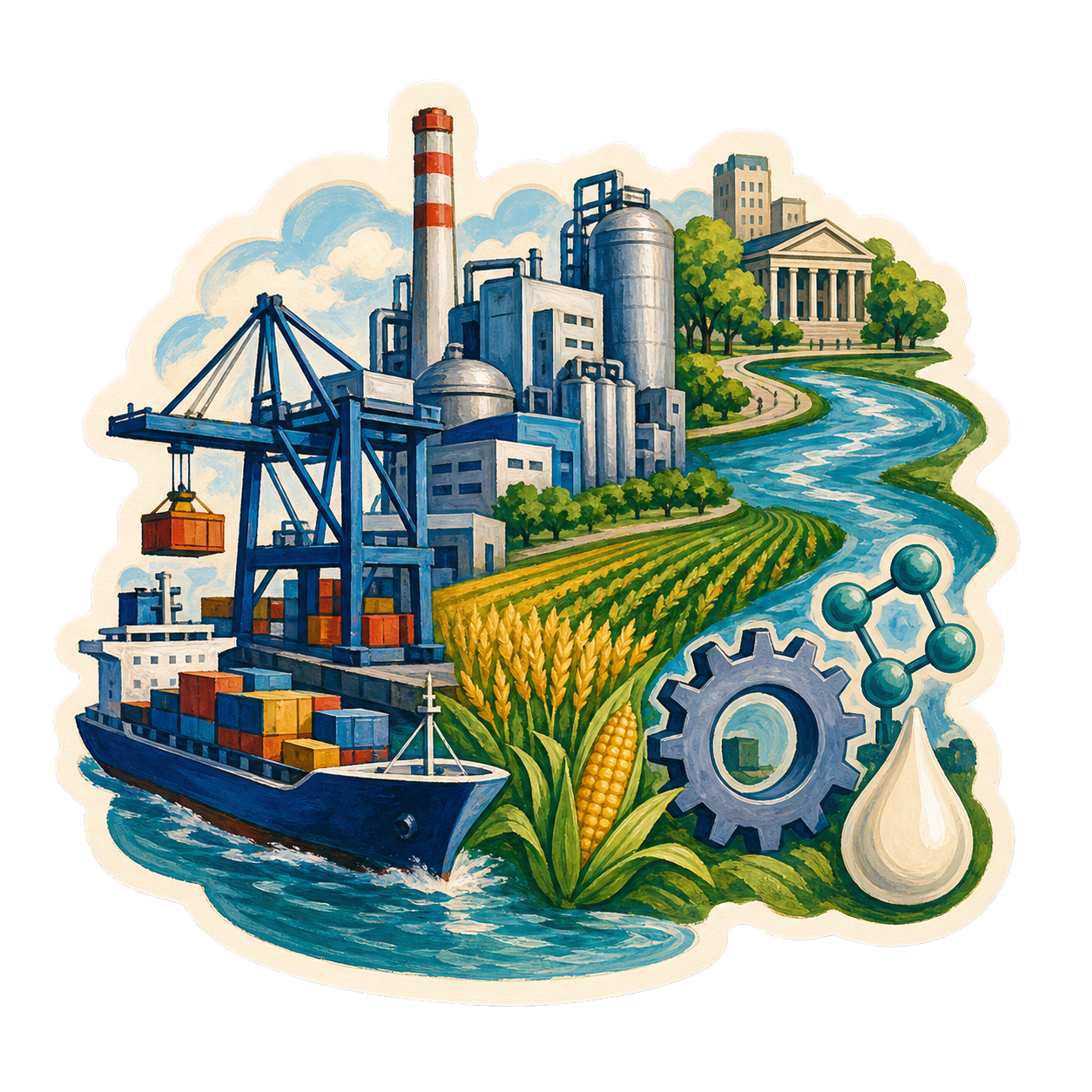 Sticker generado de Santa Fe
