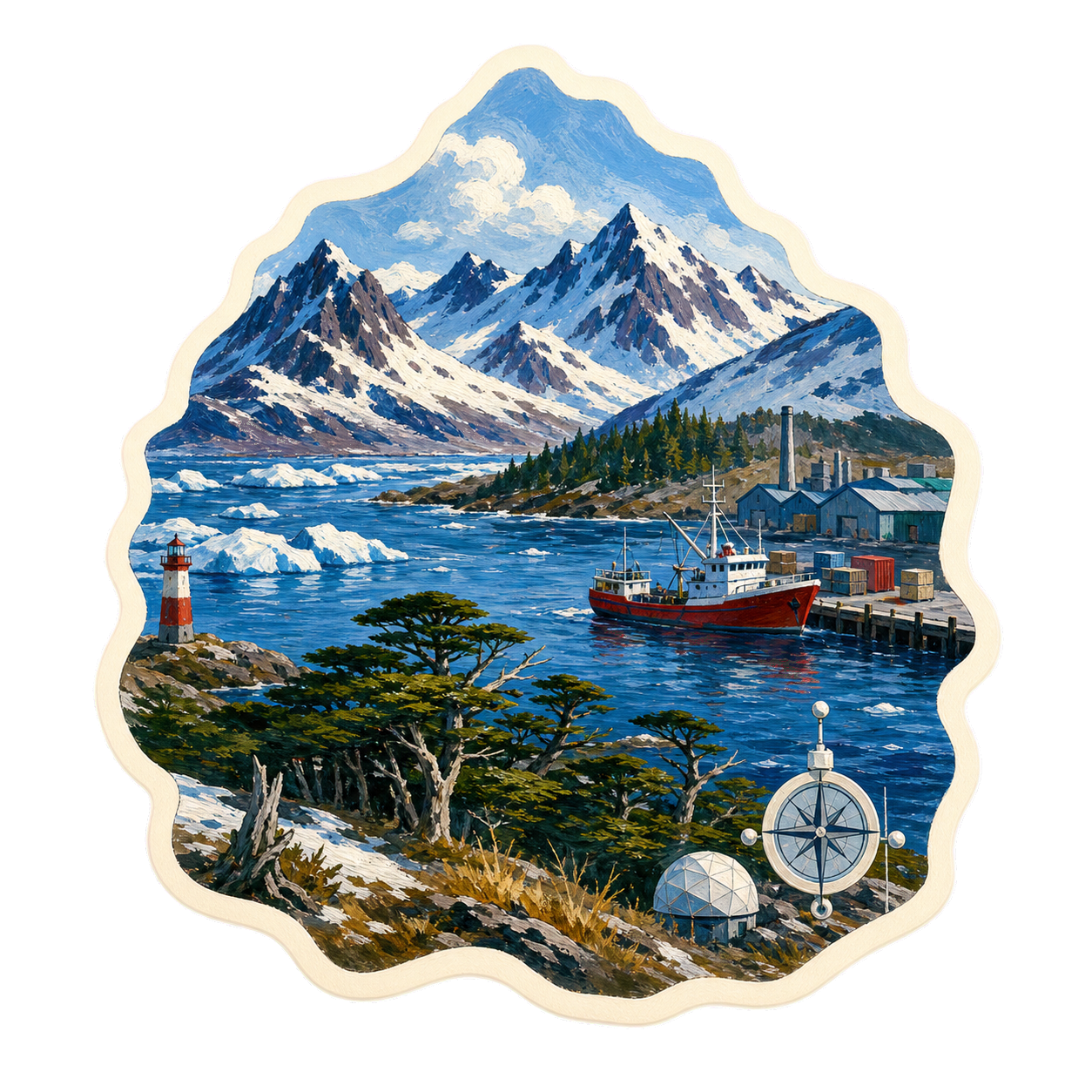 Sticker generado de Tierra del Fuego